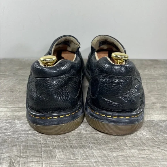 Dr Doc Martens Orson 11198 DMs Black Leather Mens Slip Up Shoes Loafers Size 12 - Picture 6 of 9